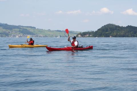 Touren auf dem Vierwaldstättersee mit der Kanuwelt Buochs