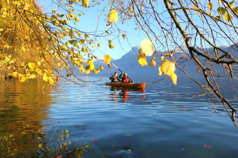 Im Herbst ist die Stimmung auf dem See ganz speziell.