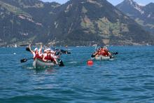 In Grosskanadier treten die Team am Aawassereggcup im Rahmen des Ahoi Festivals gegeneinander an.