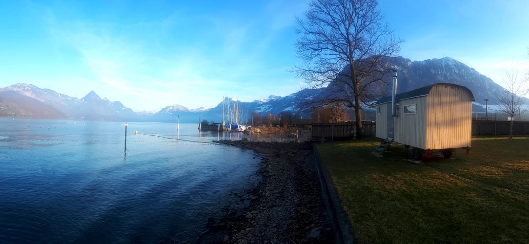 Anschliessend an die Paddel-Tour die Outdoor-Sauna geniessen Anschliessend an die Paddel-Tour die Outdoor-Sauna geniessen