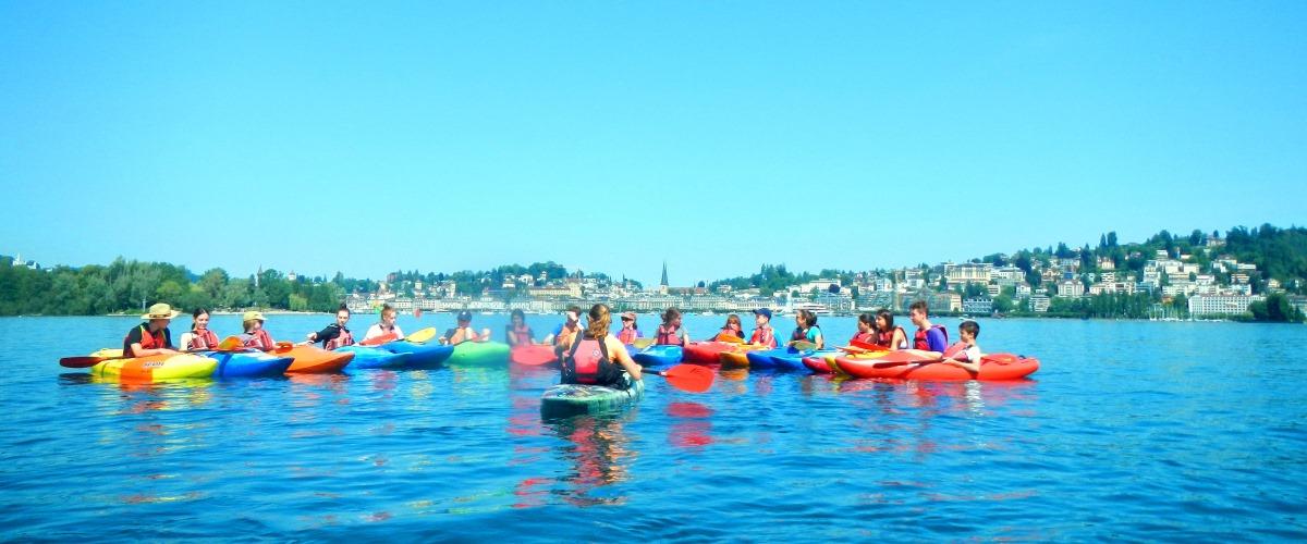 Schnupperpaddeln für Schulklassen in Luzern