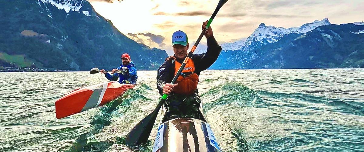Surfski Kurse auf dem Vierwaldstättersee mit den Profis der Kanuwelt
