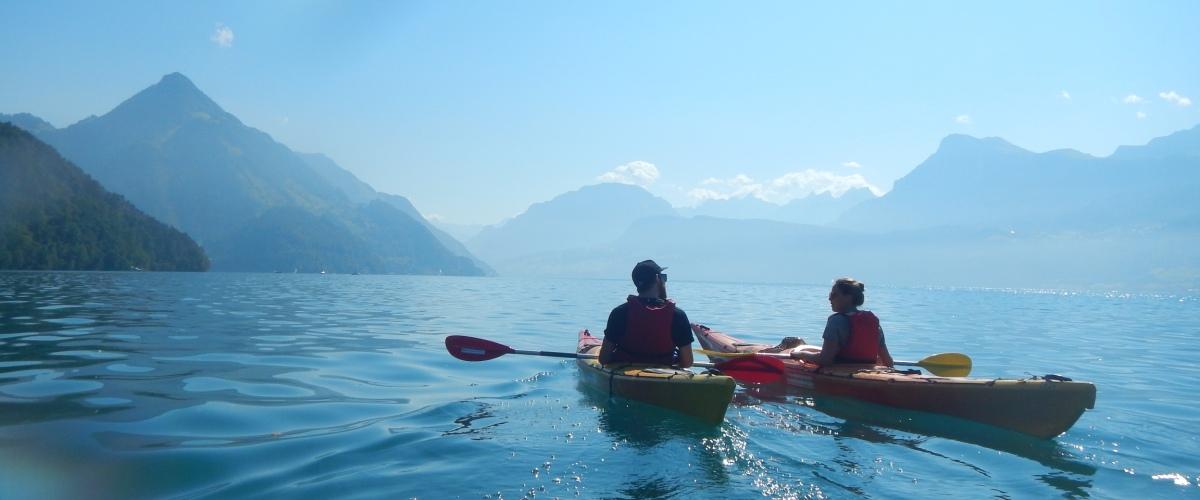 Kanu-Touren auf dem Vierwaldstättersee mit der Kanuwelt Buochs