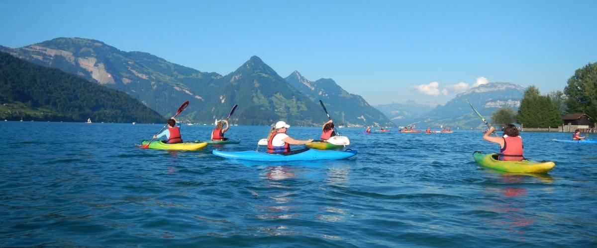 Einsteigerkurs bei der Kanuwelt Buochs