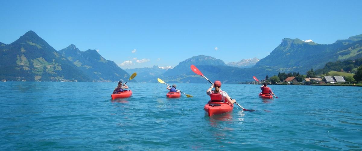 Kajak-Tour mit Apéro auf dem Sarnersee