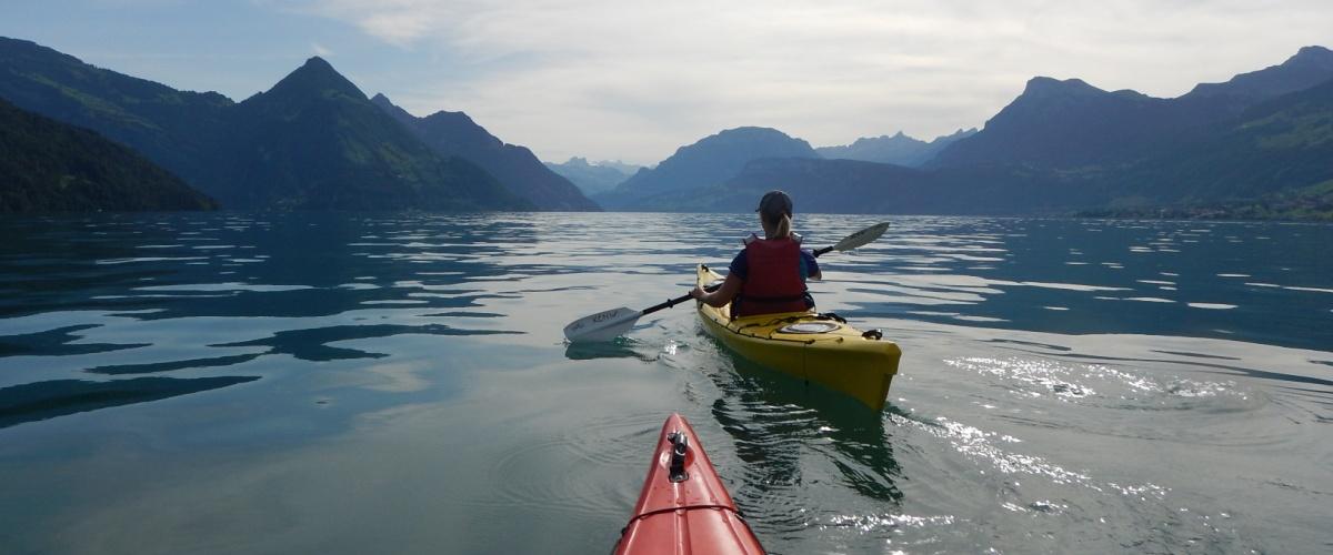 Ein Woche lang das Seekajakfahren und den Vierwaldstättersee entdecken
